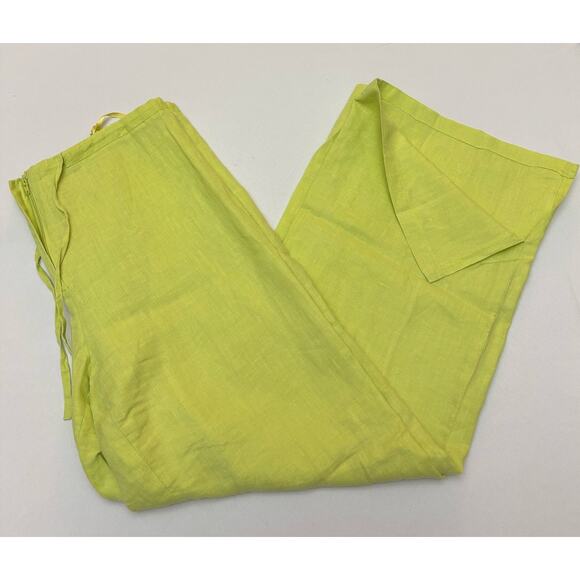 FINITY Women's Linen Drawstring Wide Leg Pants | Size 8 | Excellent Condition! - Picture 1 of 5